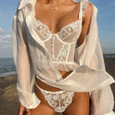 Varsbaby Mesh Seduction Lingerie Set Sheer Bra and Thong