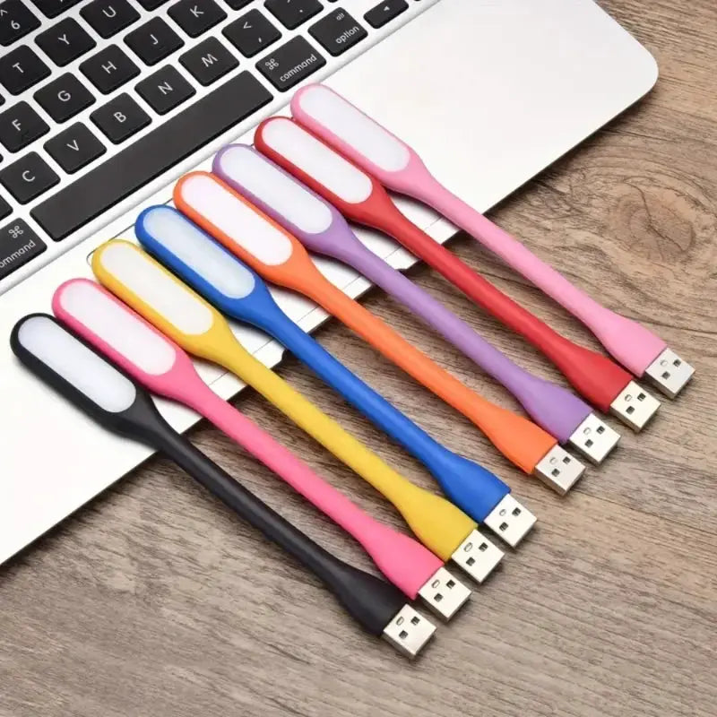 5 Pack Mini USB LED Reading Lamps Random Color Book Lamps