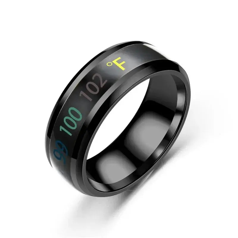 Smart Stainless Steel Mood Color Change Ring for Couples
