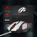 Redragon M908 Impact RGB MMO Gaming Mouse Optical Wired Ergonomic Design with Max 24000 DPI High Precision 18 Programmable Butto