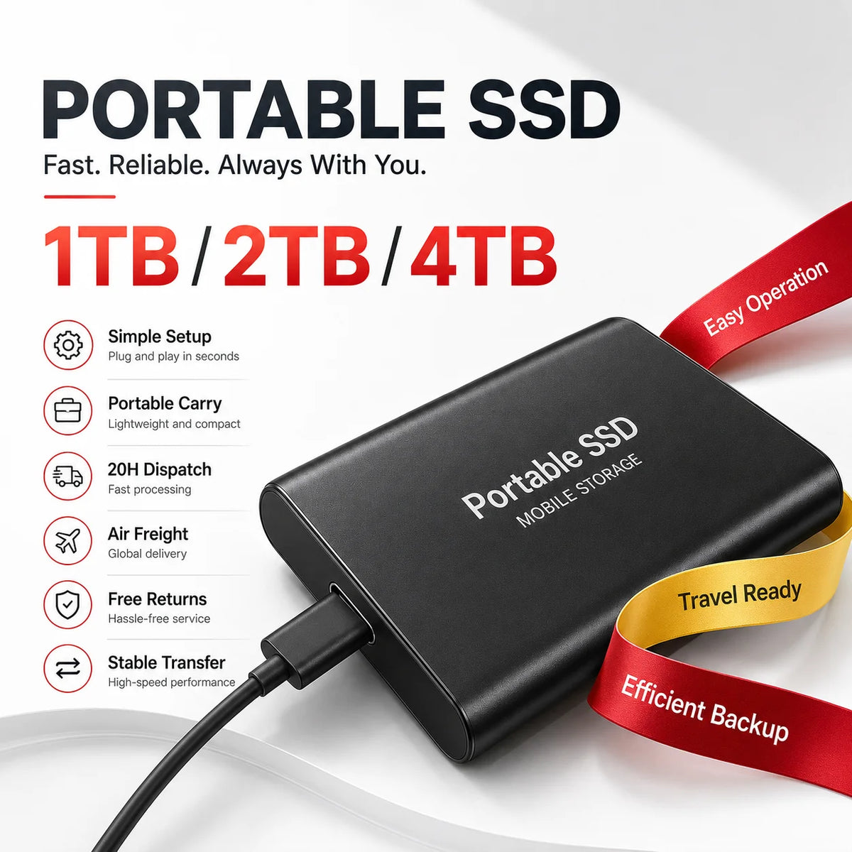 USB-C Desktop Solid State Storage