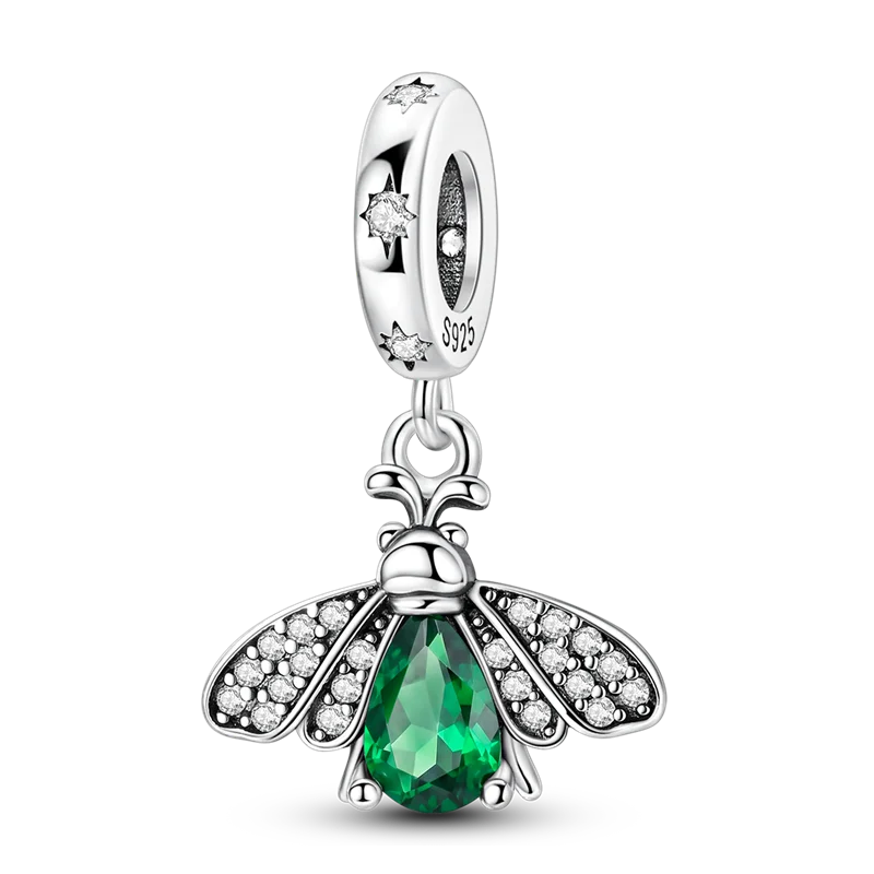 Sterling Silver Golden Clover Charm