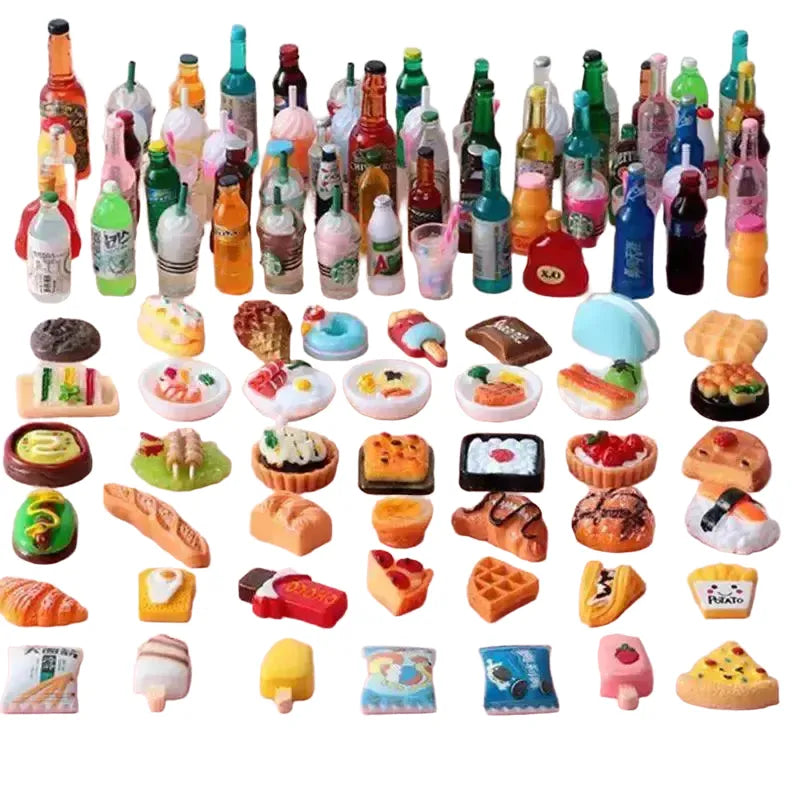 Durable Dollhouse Mini Foods — 4Pcs