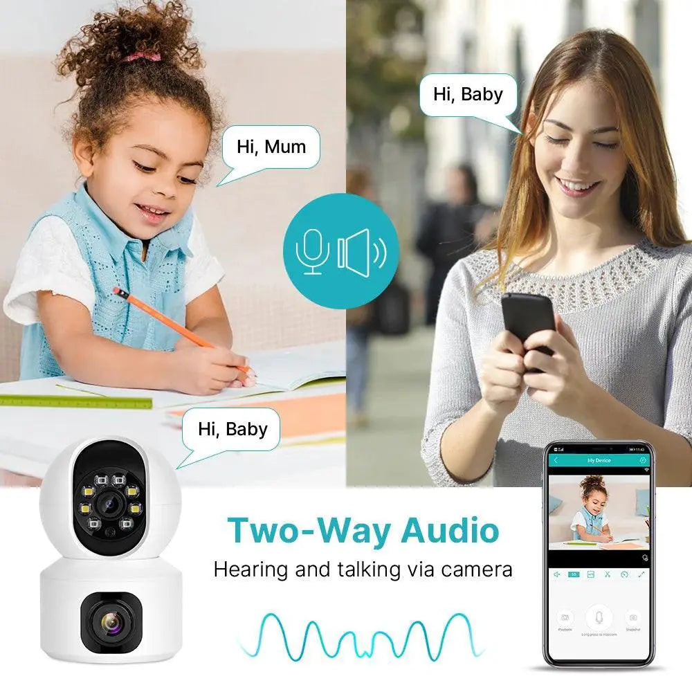 2K 4MP WiFi PTZ Security Camera With AI Tracking Features