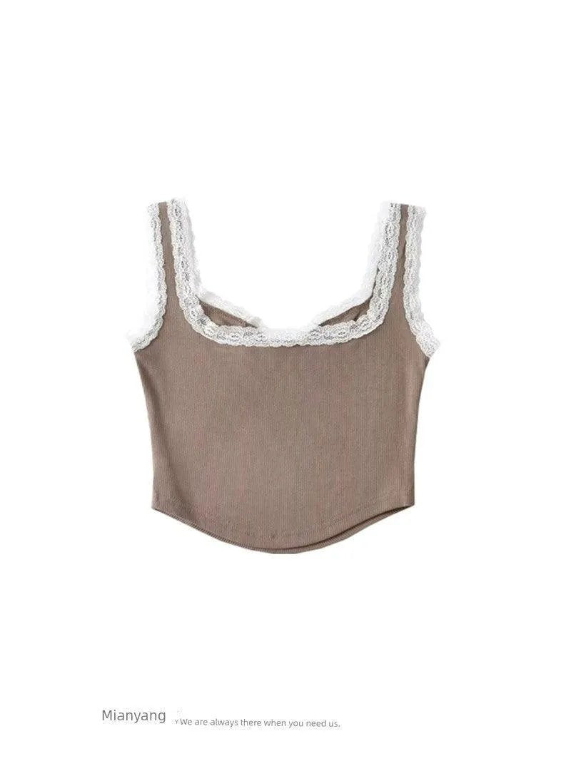 Retro Lace Tank Top Elevate Streetwear Style Today
