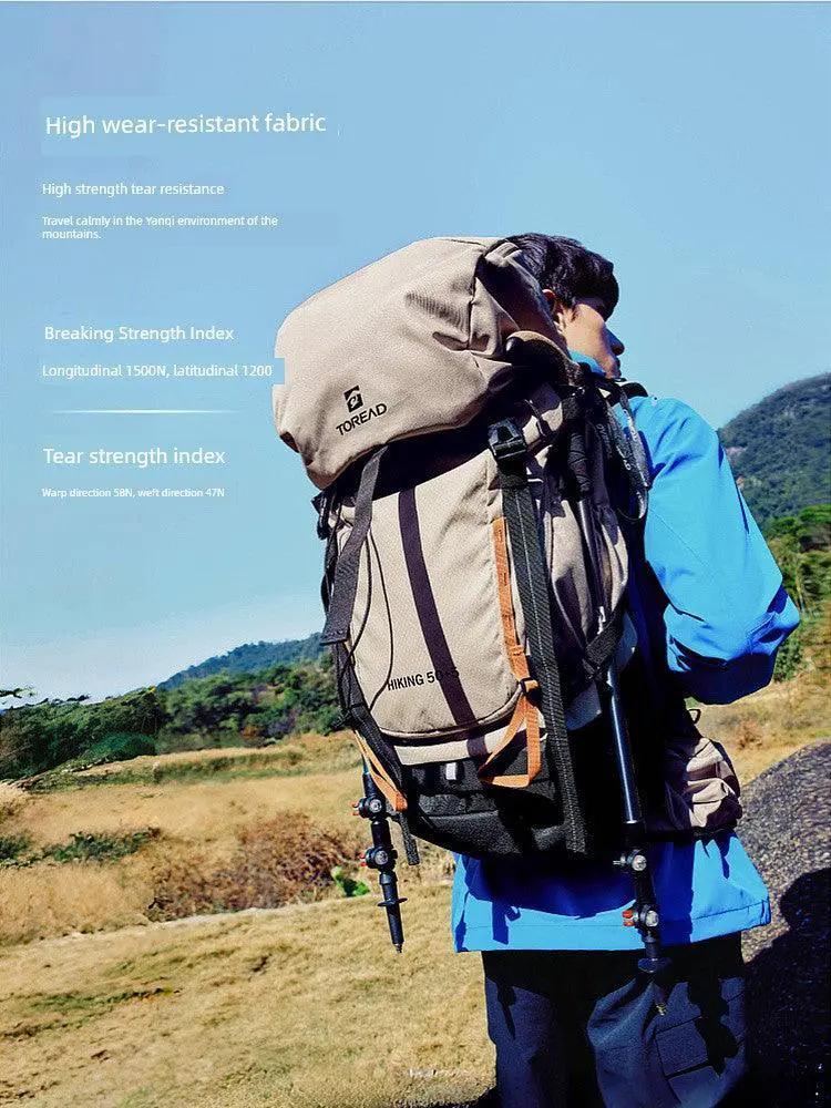 Pathfinder 50L Unisex Outdoor Wear Resistant Hiking Backpack