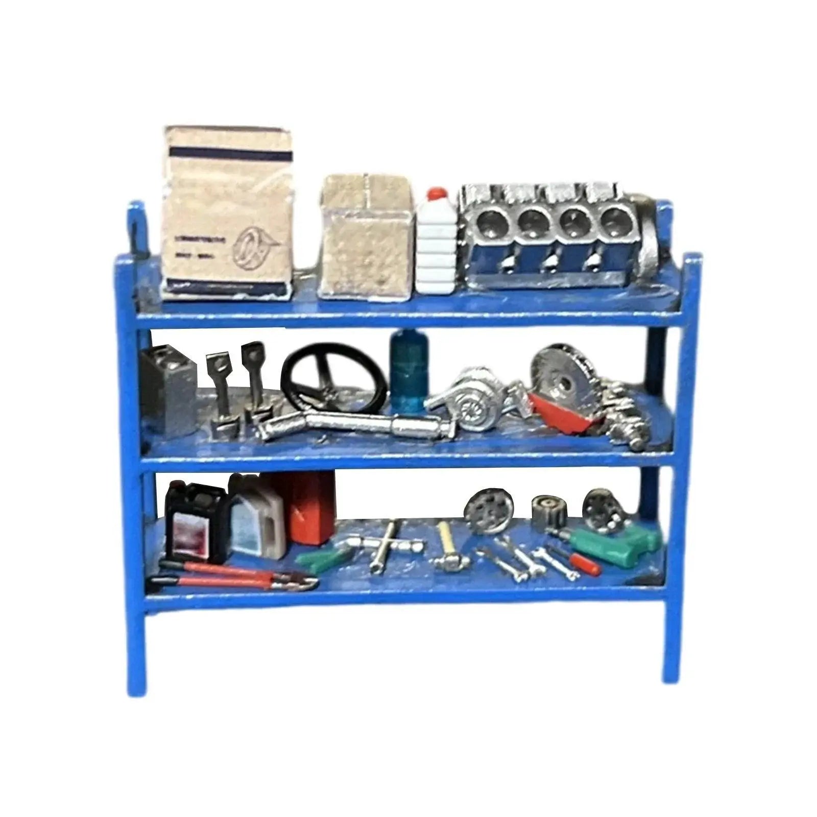 1/64 Scale Diorama Tool Rack Model Car Repair Tools Accessories - OurLum.com