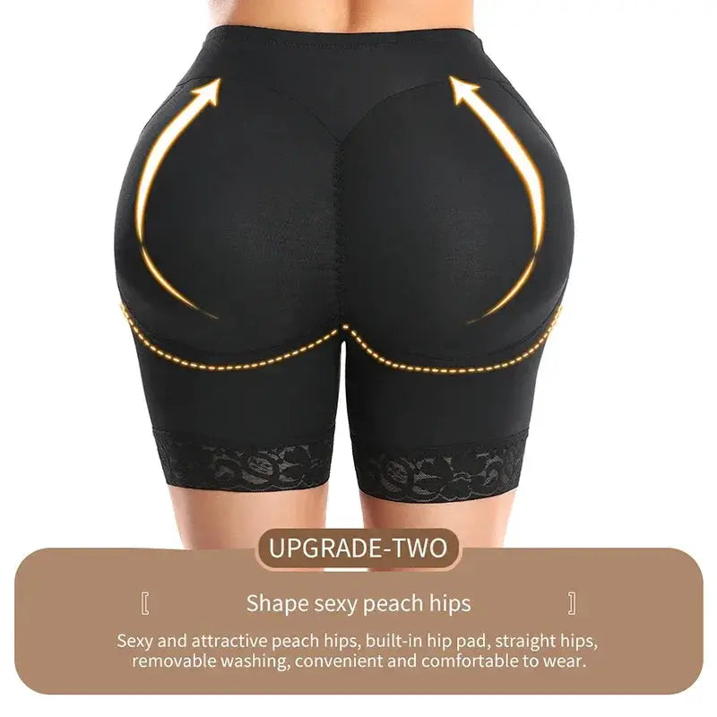 Butt Lifting Shapewear Shorts With Extra Large Pads