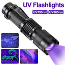 LED UV Flashlight Portable Mini Ultraviolet Torch for Detection