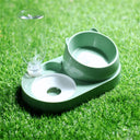 Pet Bowl Automatic Feeder Water Dispenser Double Dish Stand