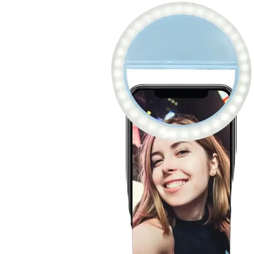 Rechargeable Selfie Ring Light Clip — product view 1