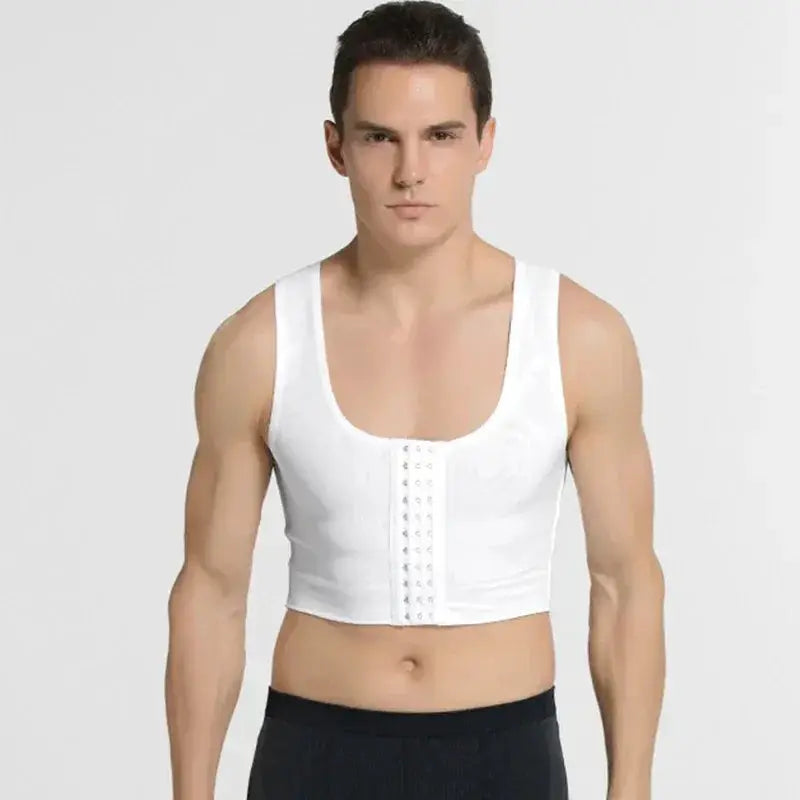Mens Slimming Chest Control Vest Gynecomastia Comfort