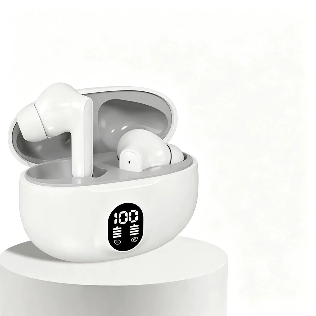 Mini Slim TWS Wireless Bluetooth Earbuds Noise Isolation Long Playtime Battery Built-In Mic for Hands-Free Calls Music Streaming