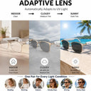 Open-Ear Audio Glasses Adaptive Lens