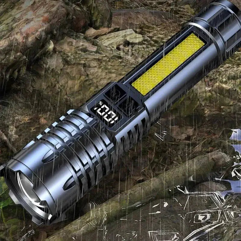 Heinast High Power LED Flashlight Rechargeable COB Torch