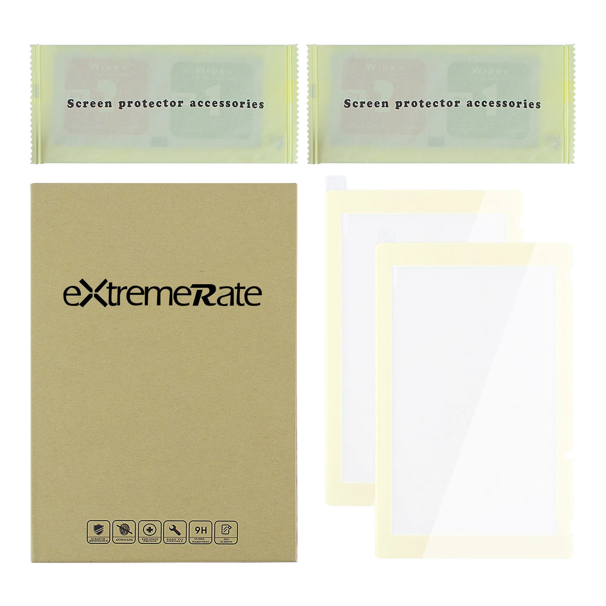 eXtremeRate 2 Pack Border Transparent
