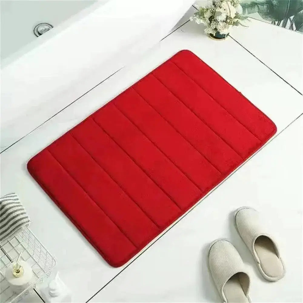 Memory Foam Cobblestone Pattern Bath Mat For Comfort