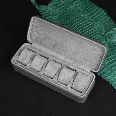 Leather Watch and Jewelry Storage Case Travel Companion