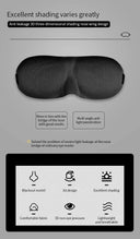 3D Sleeping Eye Mask Travel Rest Aid Eye Cover Patch Paded