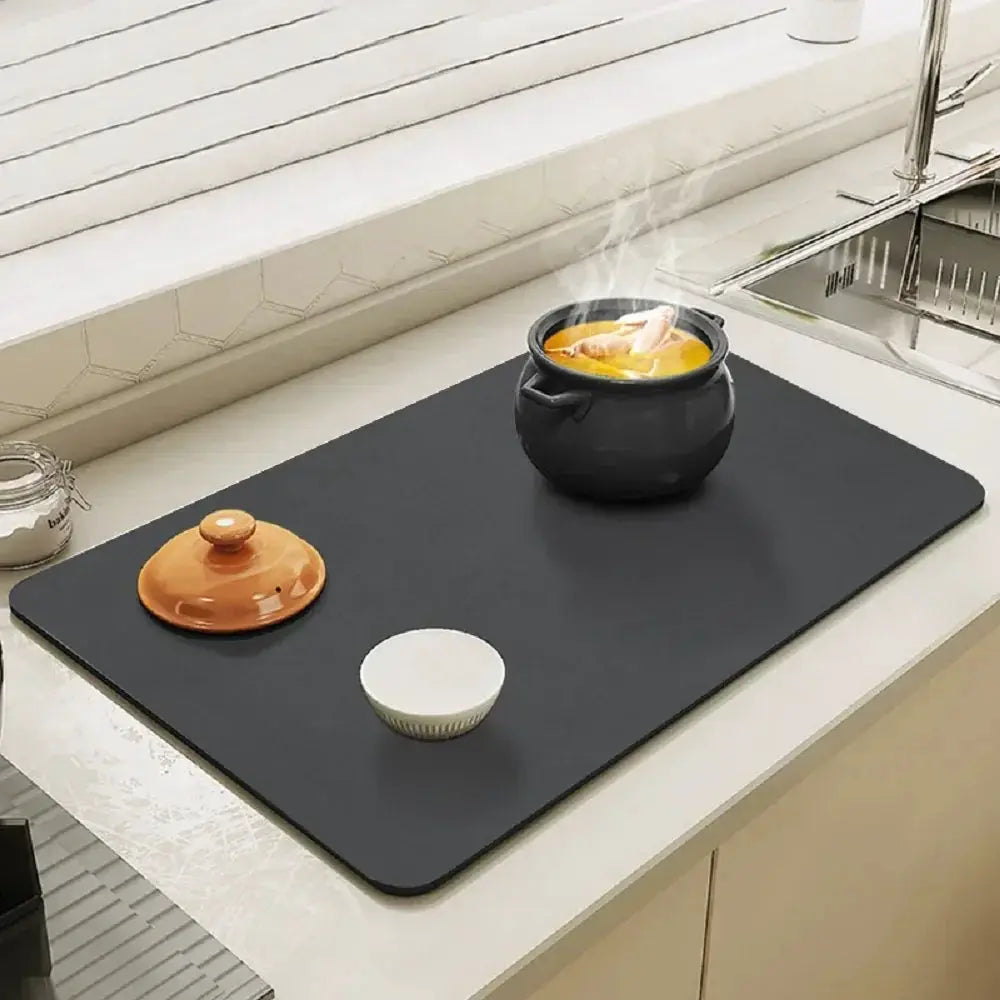 Diatomaceous Earth Coffee Machine Mat Kitchen Drain Placemat
