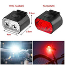 Waterproof Mini Bike Lamp Front Light White Taillight Red