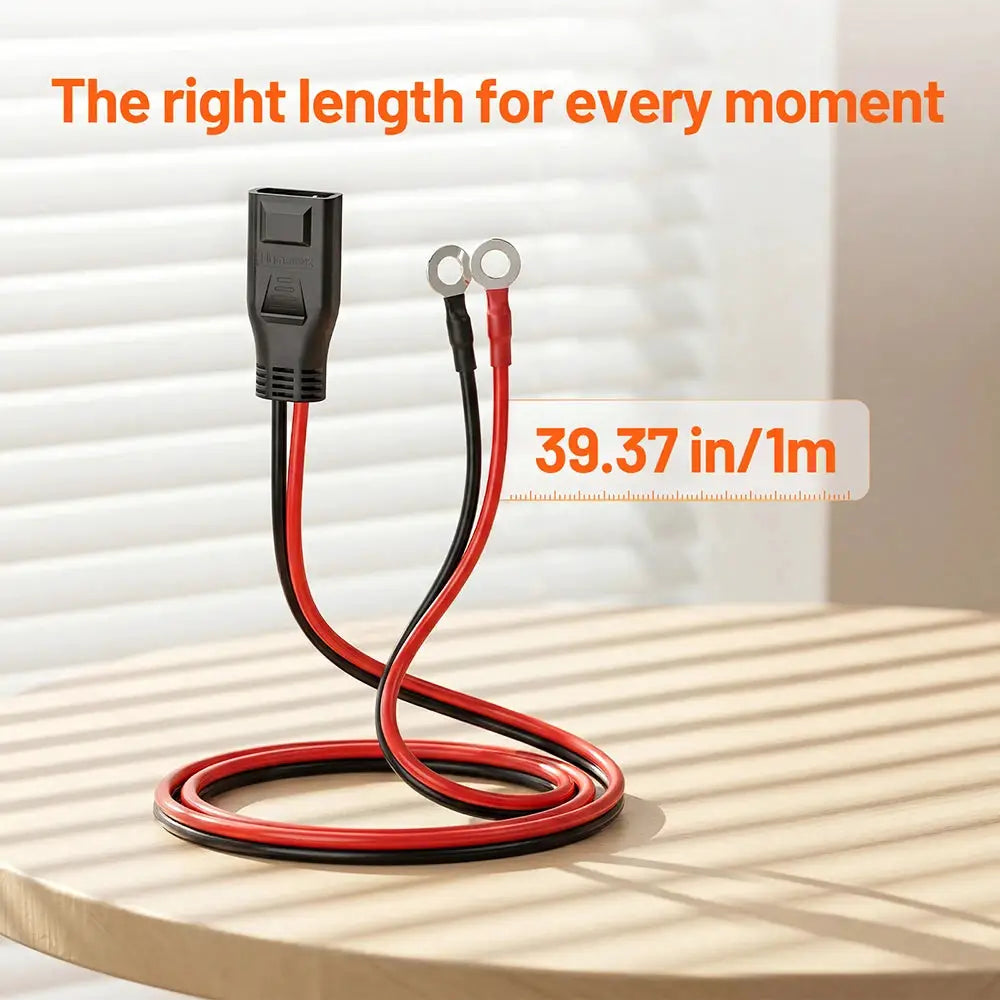 HumsienkLINK – EcoFlow Delta 2/3 PPS Extra Battery Cable (M8 to XT150). 50A Bidirectional, 8AWG, No Adapters, Independent BMS, Smart Voltage Sync.