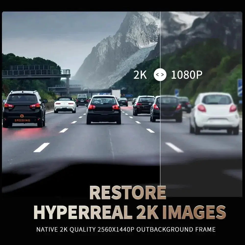TiESFONG Dash Cam Enhanced Security Solution 2K Resolution