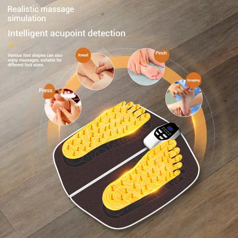 Foot Massage Machine Foot Massager Pulse Micro Current Foot Massager Foot Massage Pad Muscle Stimulator Sandalias Beauty Health