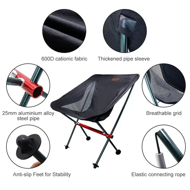Travel Ultralight Folding Chair For Outdoor Adventures