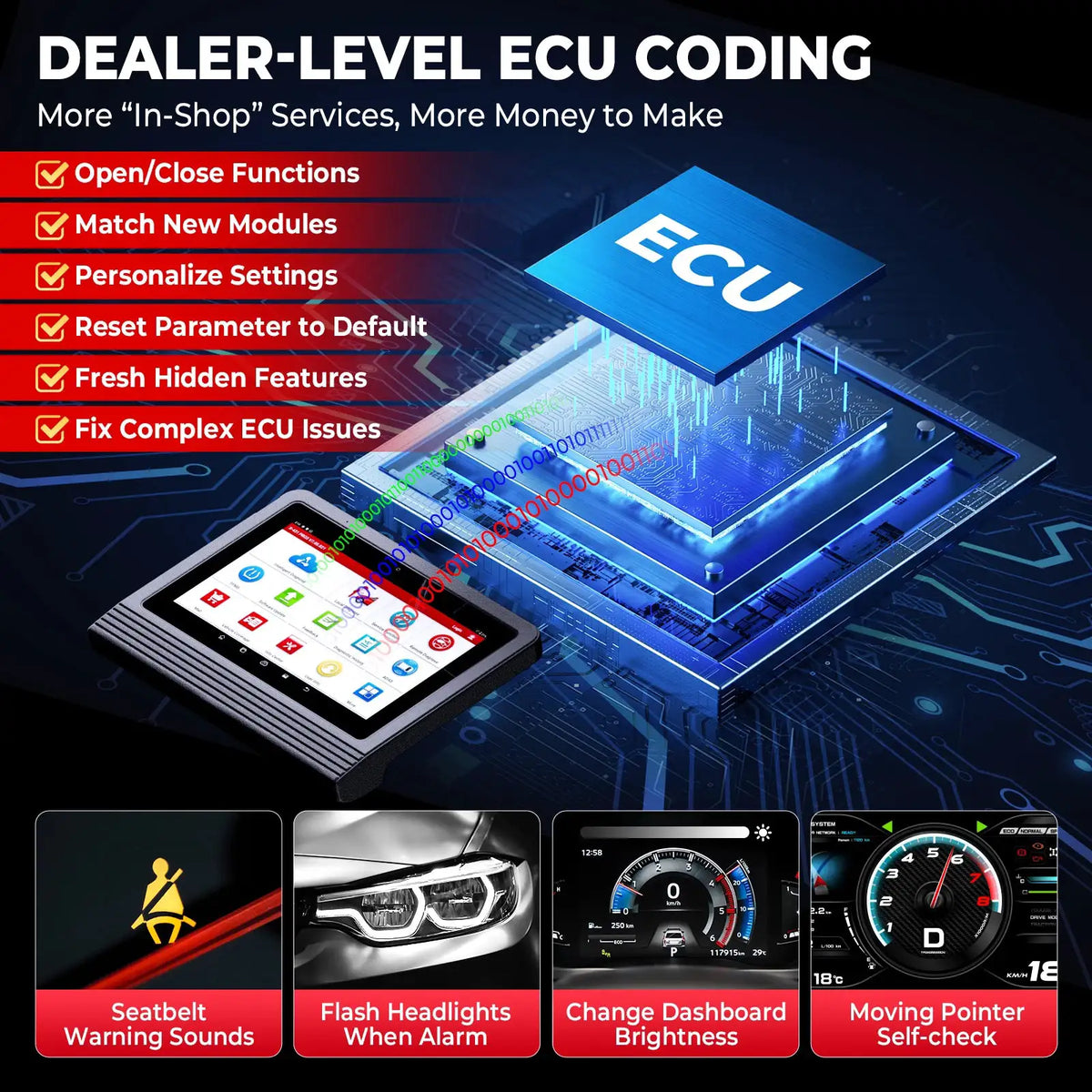 LAUNCH X431VPLUS V5.0 Car Diagnostic Tool Professional Automotive Diagnosis Scanner Auto Scan Diagnost OBD2 2 Years Free Update