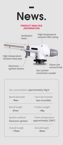 Auto Ignition Kitchen Torch for Cooks