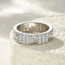 Sterling Silver Sterling Silver Moissanite Ring