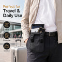 Black Slim Belt Wallet Zero