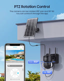 SHIWOJIA 6MP Solar Camera 4G Sim Card Outdoor 12X Zoom