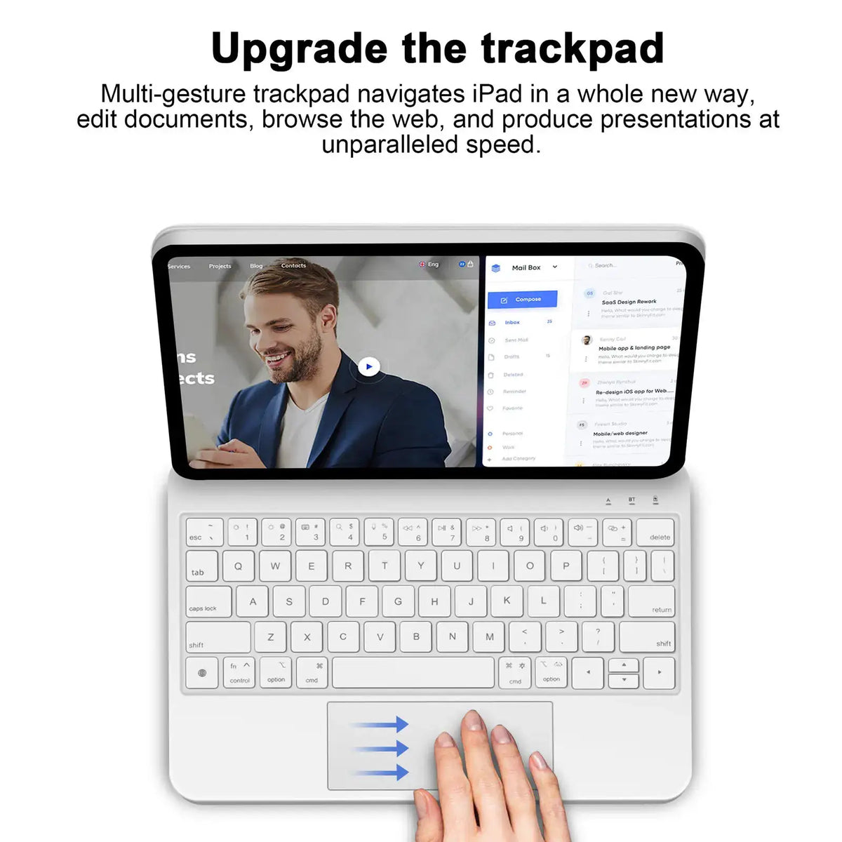 GOOJODOQ Magic Keyboard for iPad Pro 11 2024 Air 4 Air 5 Air 6 for iPad 12.9 10th Generation 6th 5th 4th 3rd Gen Cover Case