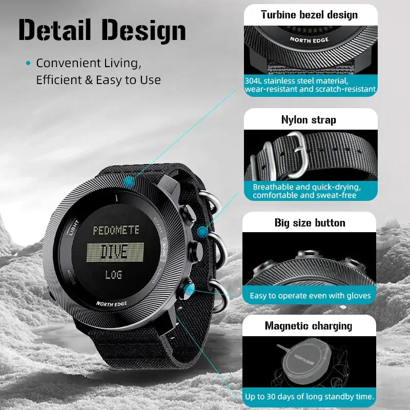 North Edge Apache D Men Free Dive Watch — product image 6