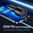 UGREEN 130W Fast Charging USB C Car Charger for iPhone