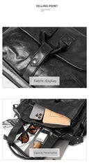 Leather Laptop Backpack for Work