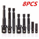 12-Piece Impact Socket Adapter Set for Metalworking Use