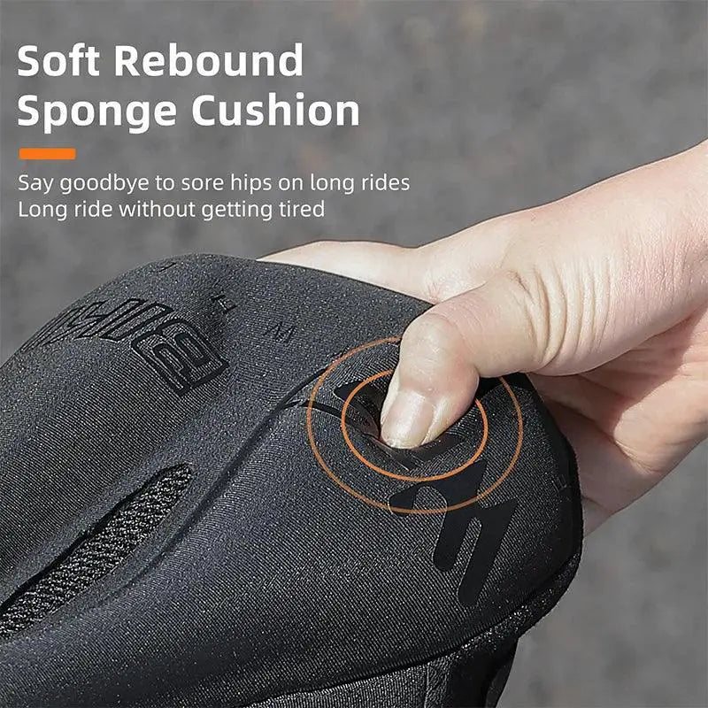 Comfortable Waterproof Bicycle Saddle Cover With Gel Foam
