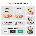 URLIFE F66 500W Fat Tire EBike