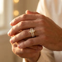 Moissanite Ring in Sterling Silver Carat Marquise Ring