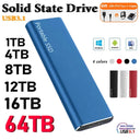 Portable 2TB SSD External Hard Drive Fast USB Connectivity