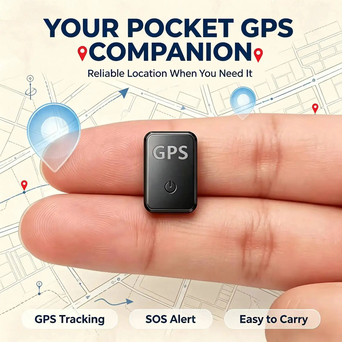 Mini GPS Tracker, Hidden ‑Time GPS Locator Y19 Standby — product view 1