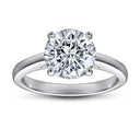 Classic Moissanite Silver Ring