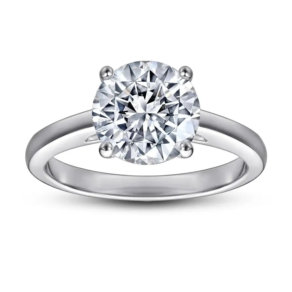 Classic Moissanite Silver Ring — product view 1
