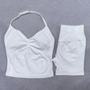 Women Yoga Set Backless Halter High Waist Seamless
