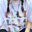 Comfortable Cowgirl Tee For Summer Fun