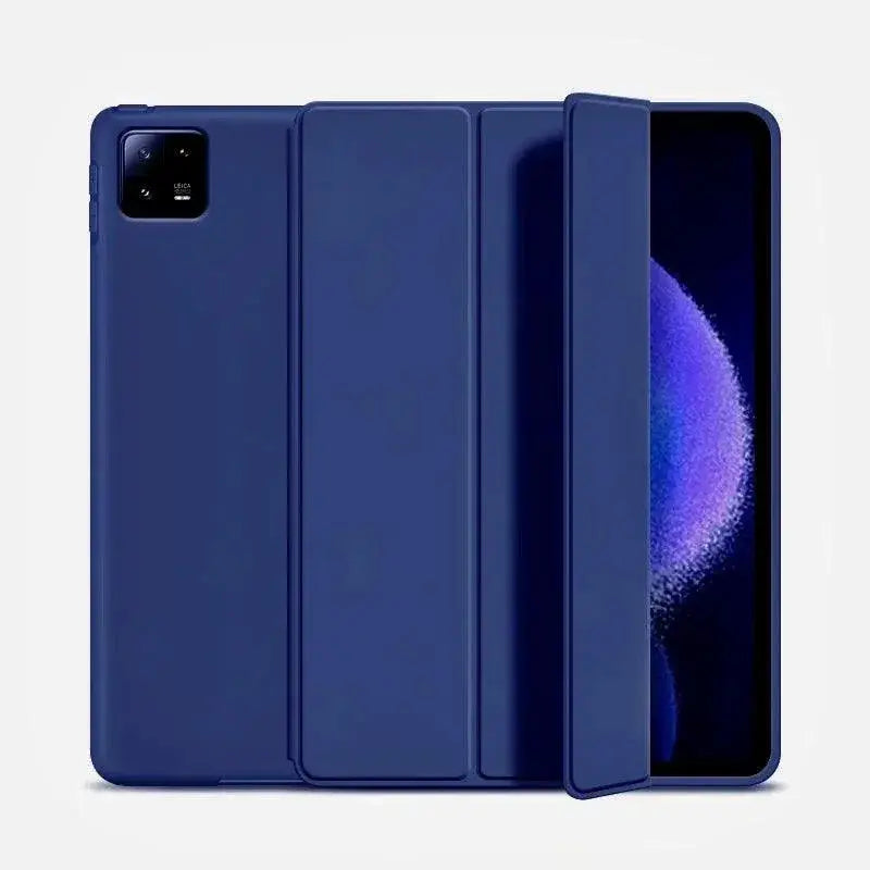 Xiaomi Pad 6 PU Leather Tri Fold Case With Stylus Pen Cover
