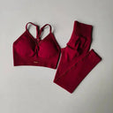 Peach High-Waisted Hip-Lift Yoga Suit Breathable